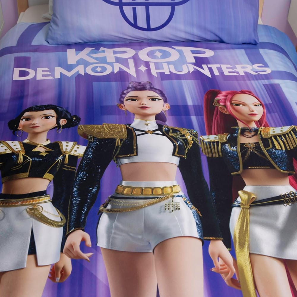 K-pop Demon Hunters Παπλωματοθήκη σετ 2 όψεων - μονή