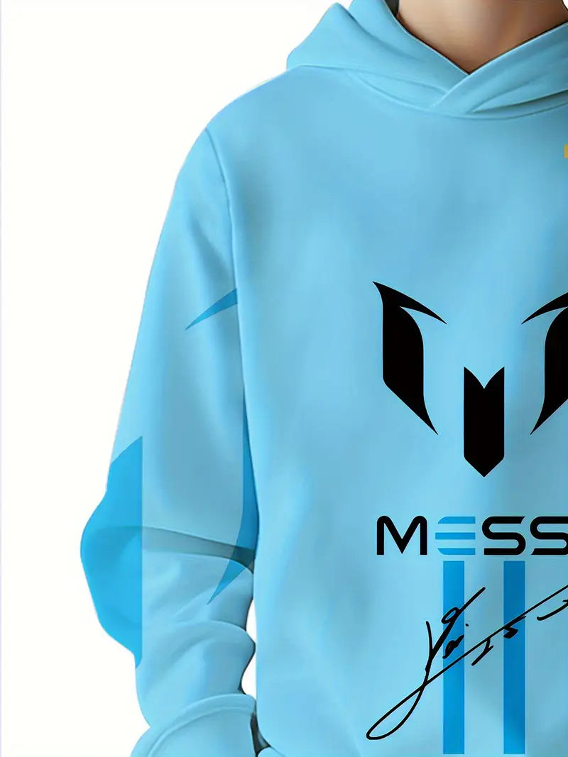 Messi hoodie γαλάζιο