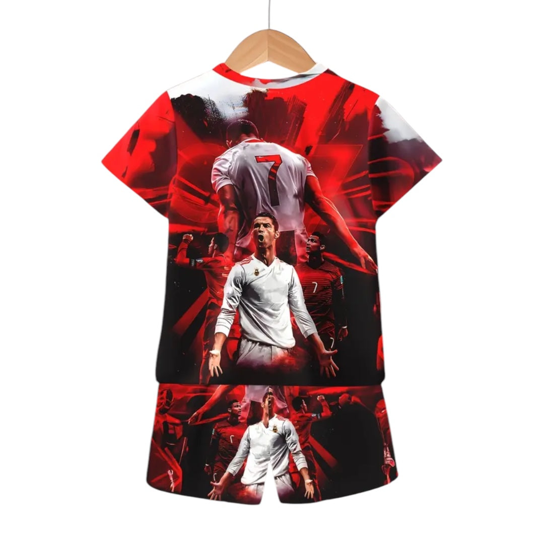 Σετ καλοκαιρινό Ronaldo - κόκκινο