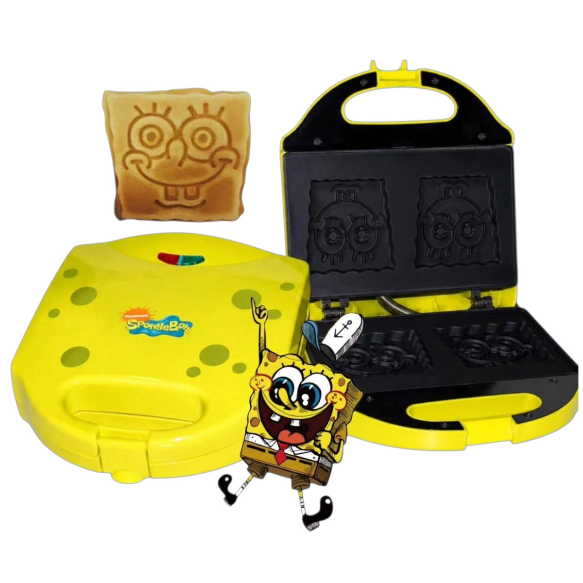 SpongeBob Συσκευή για Βαφλάκια 2 Θέσεων 750W