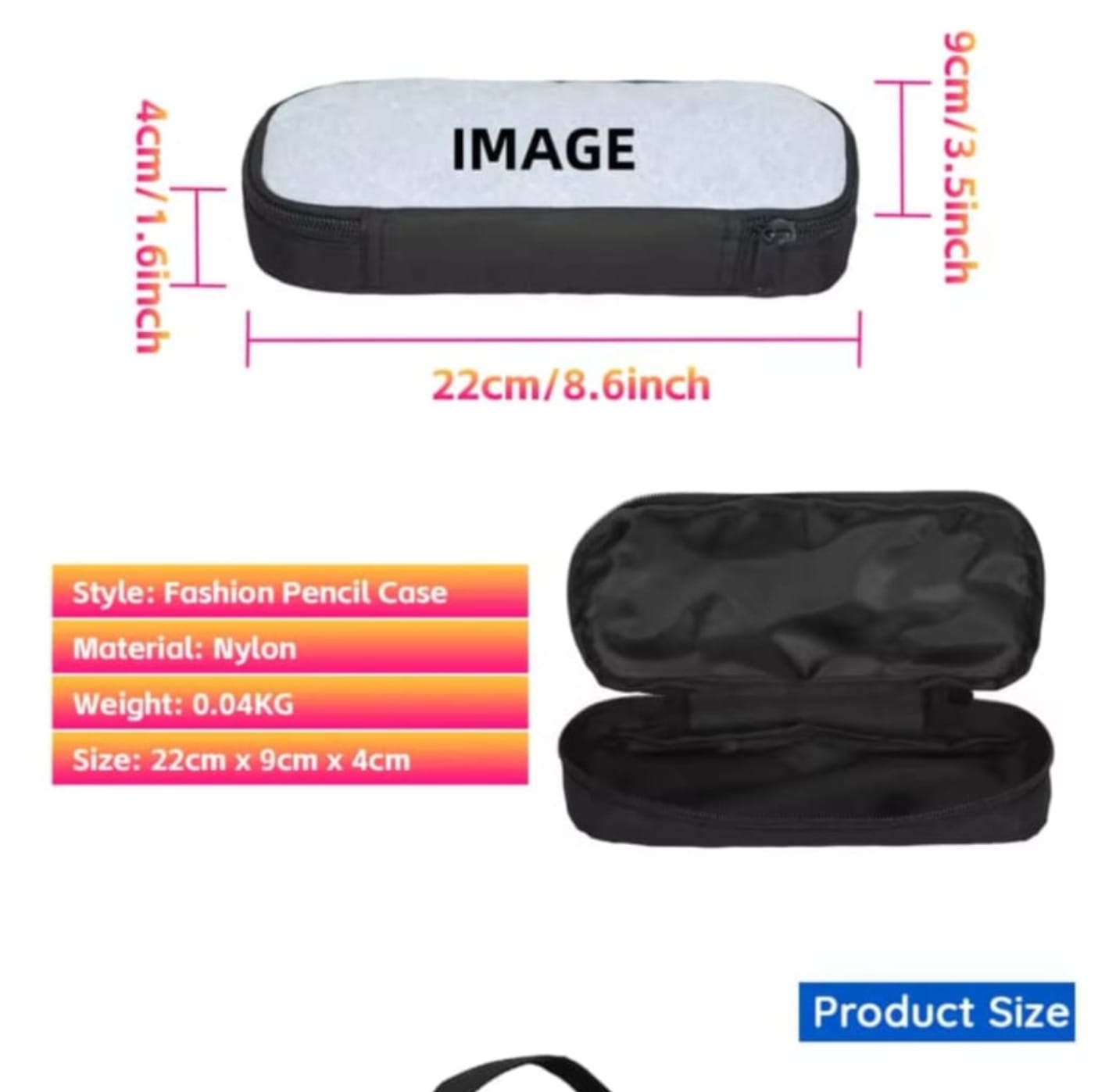 Σχολικό σετ κασετίνα nylon διαστάσεις 22x9x4 cm fashion pencil case