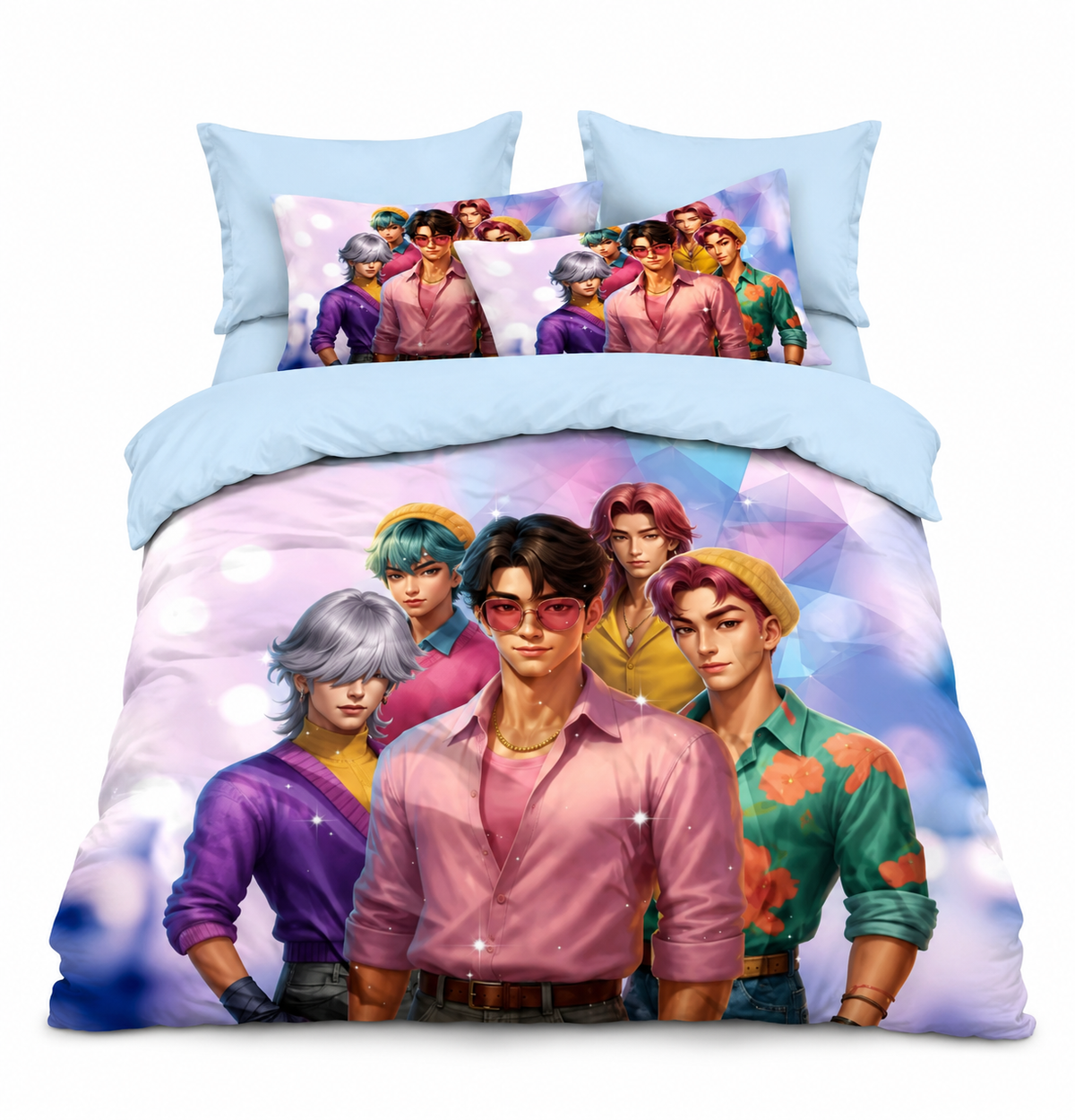 K-pop Παπλωματοθήκη με μαξιλαροθήκες - Αγόρια