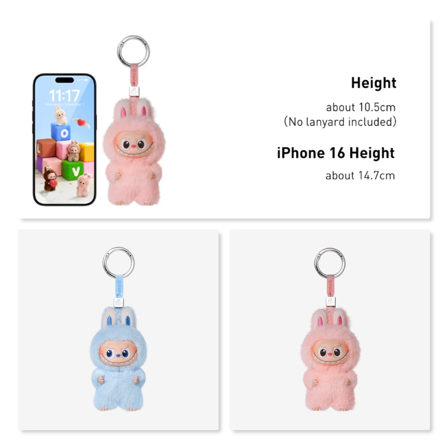 Mini Labubu - Pin for love - κούκλες Ελλάδα – original