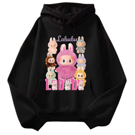 Labubu hoodie pink