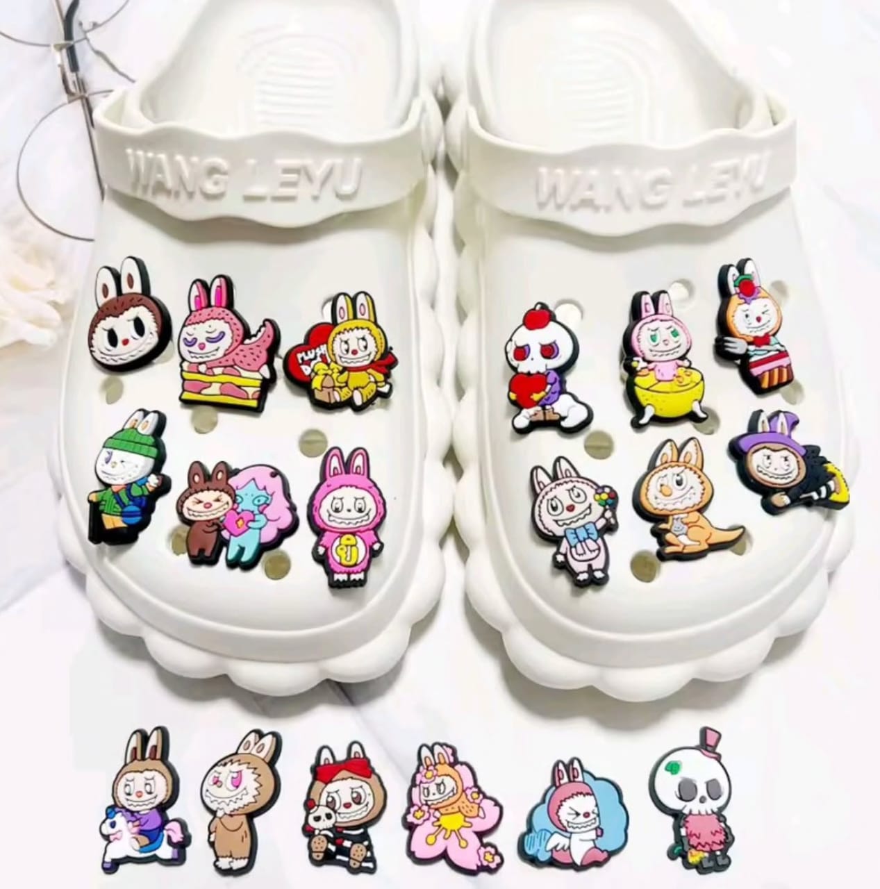 Labubu σχεδιάκια για Crocks (16 τμχ)