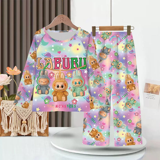 Labubu set πιτζάμα happy