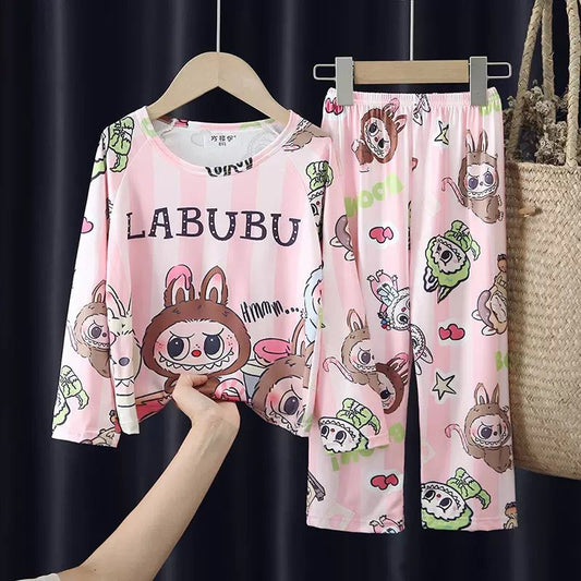 Labubu set πιτζάμα light pink