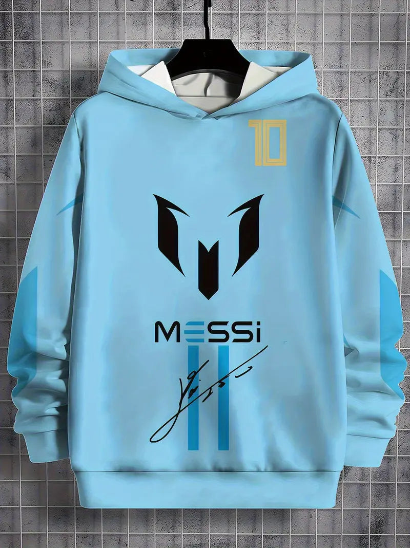 Messi hoodie γαλάζιο