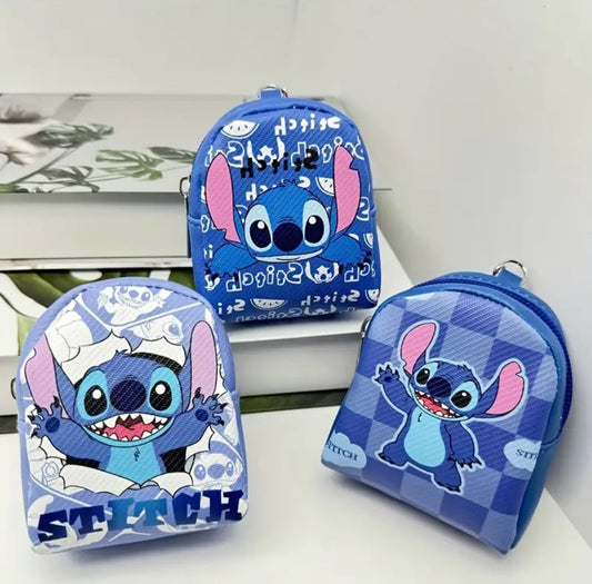 Stitch mini τσαντάκι-πορτοφολάκι keyring