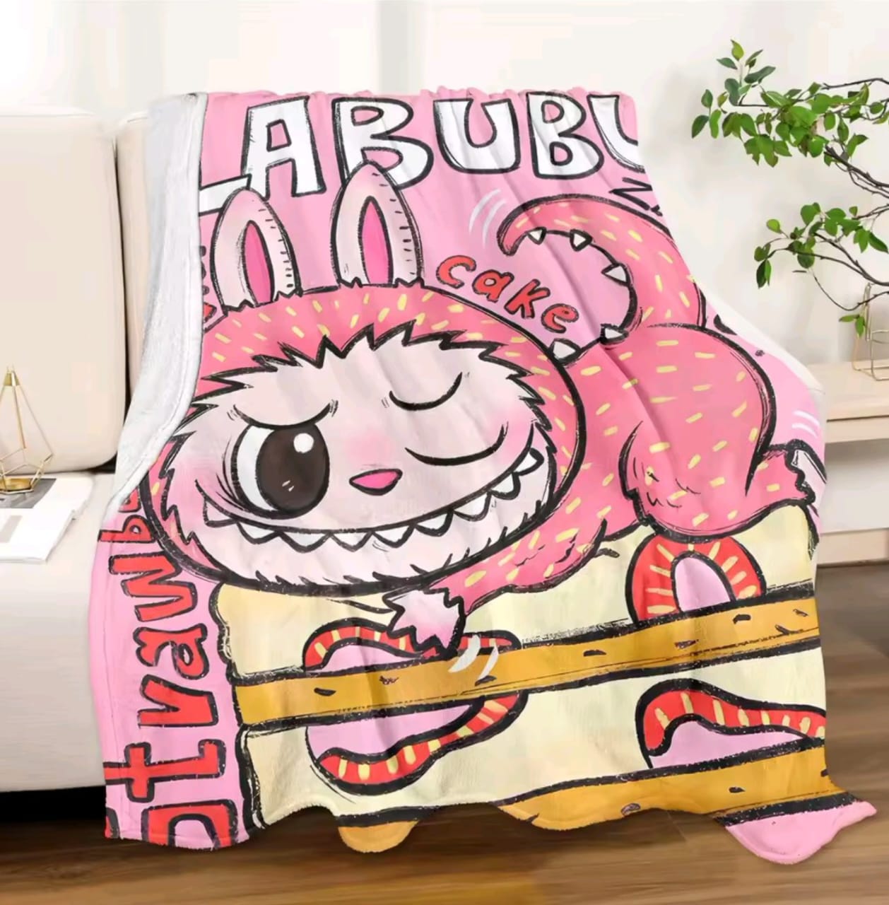 Labubu κουβέρτα φλις