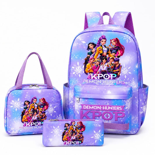 K-POP Σχολική Τσάντα Ροζ Σετ Galaxy