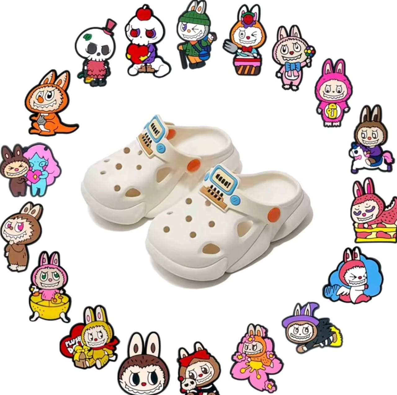 Labubu σχεδιάκια για Crocks (16 τμχ)