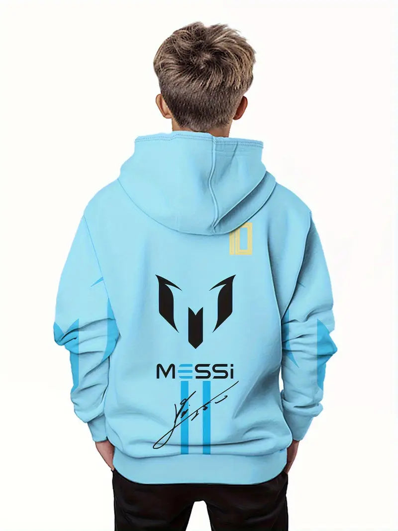 Messi hoodie γαλάζιο