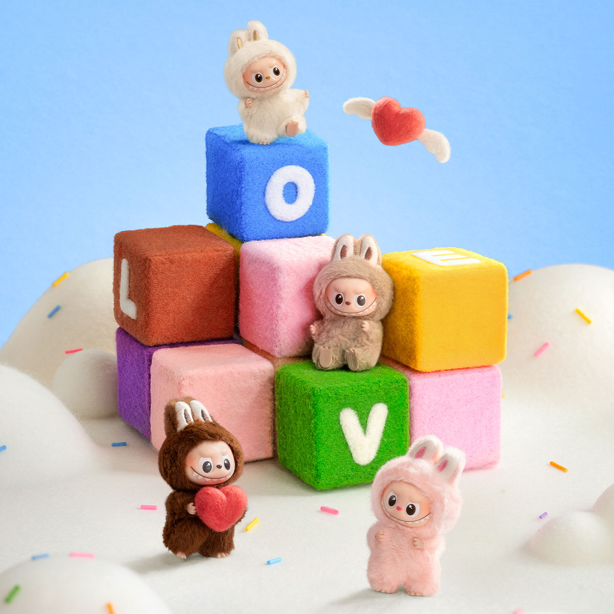 Mini Labubu - Pin for love - κούκλες Ελλάδα – original