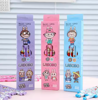 Labubu Μολύβια 12 τμχ