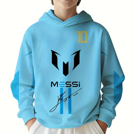 Messi hoodie γαλάζιο