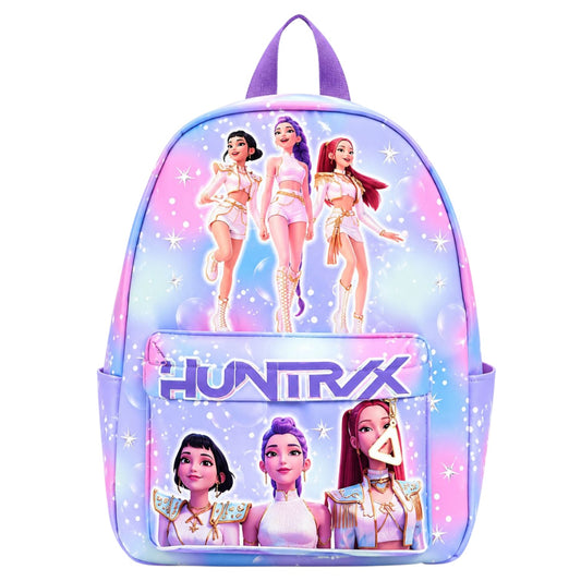 Lilac σακίδιο πλάτης Kpop Demon Hunters pastel print μπροστινή όψη